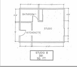 Studio B floor plan
